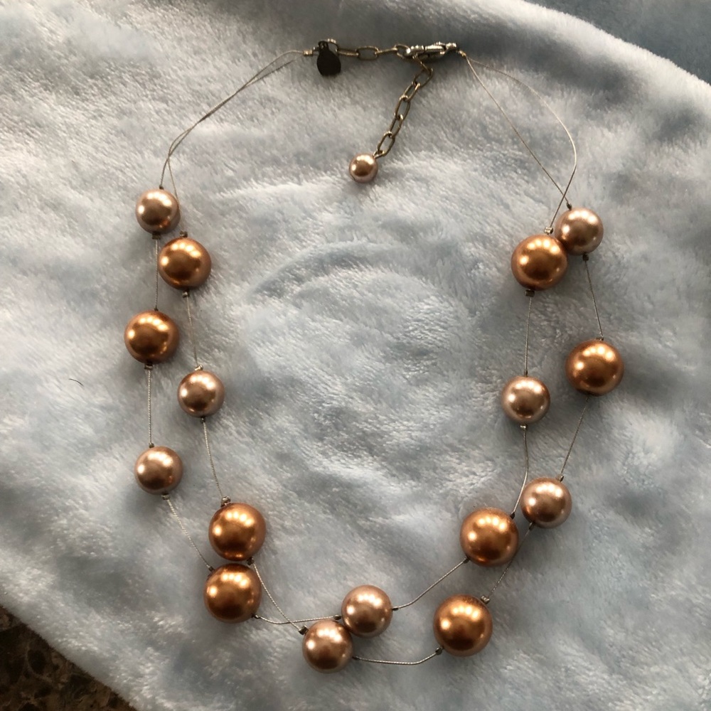 Bronze ball necklace